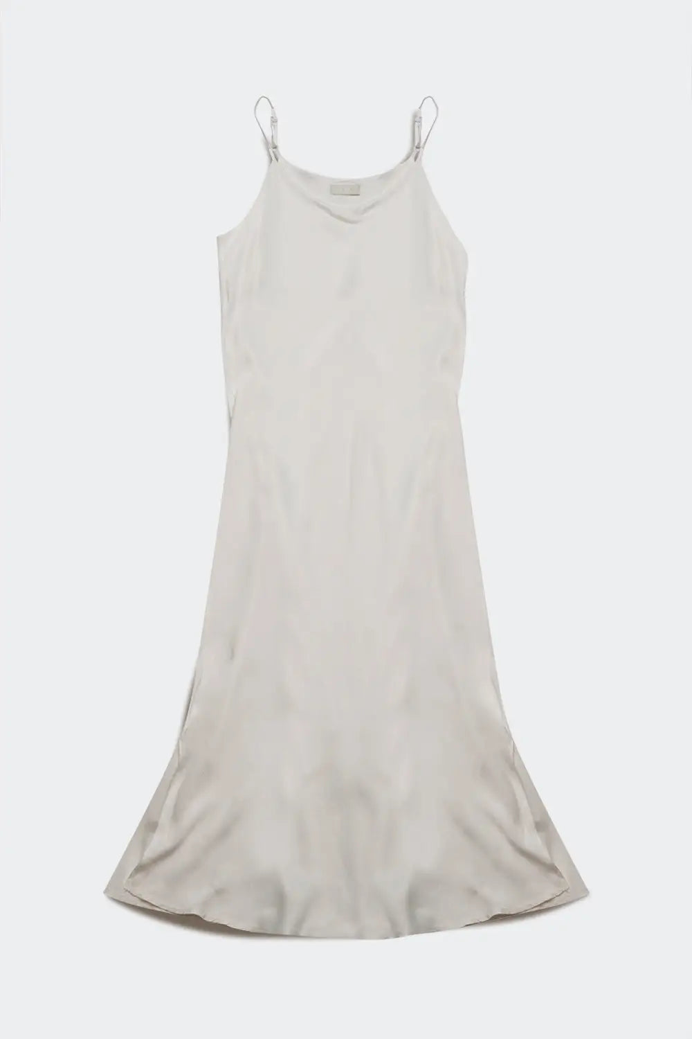 satin cowl neck cami maxi dress in cream  MELISSA JEAN