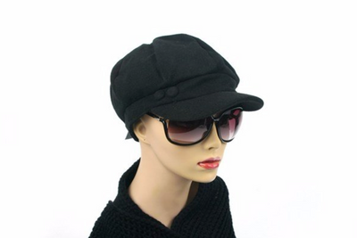 Newsboy Hat Black - Melissa Jean Boutique