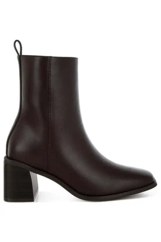 Muskox Square Toe Faux Leather Boots