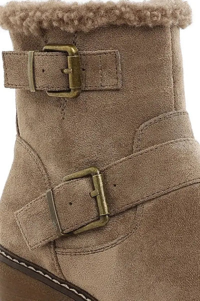 Dakota Faux Fur Harness Boots *Also in Black - Shoes