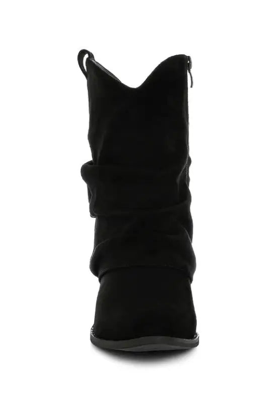 Bronco Slouchy Calf Boots - Shoes