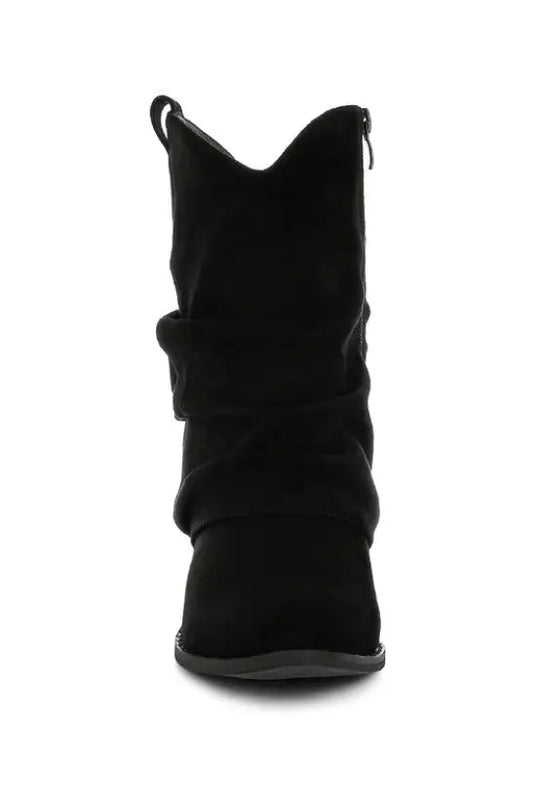 Bronco Slouchy Calf Boots - Shoes