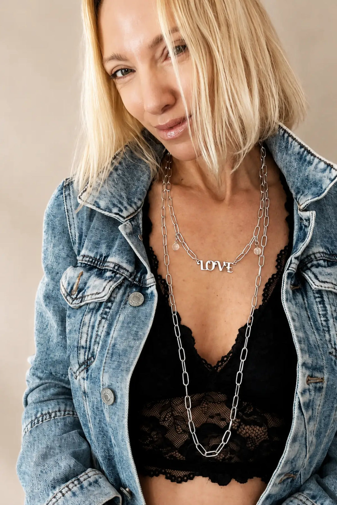 Love Long Chain Necklace - Long chain