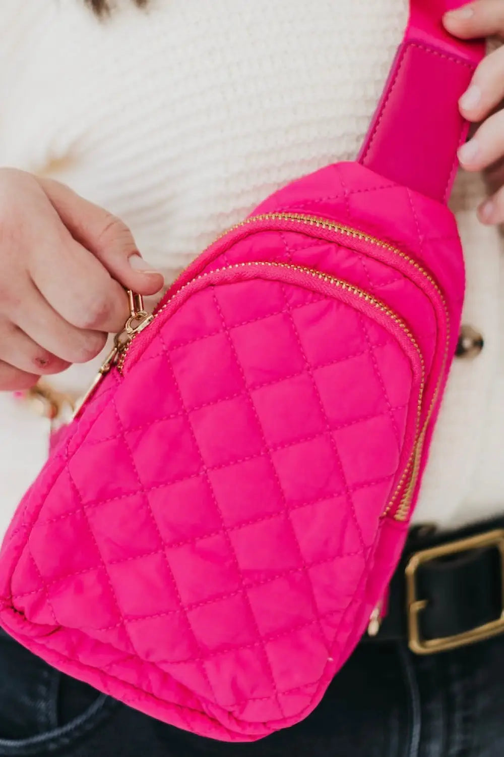 Pinelope Puffer Sling Bag - Bum Bag