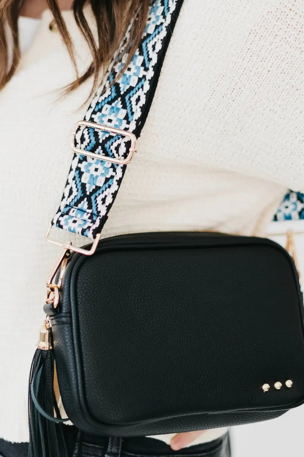 Willow Camera Crossbody Bag - Black - Crossbody Bag