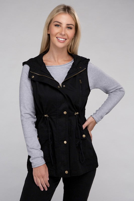 Military Hoodie Vest *More Colors!