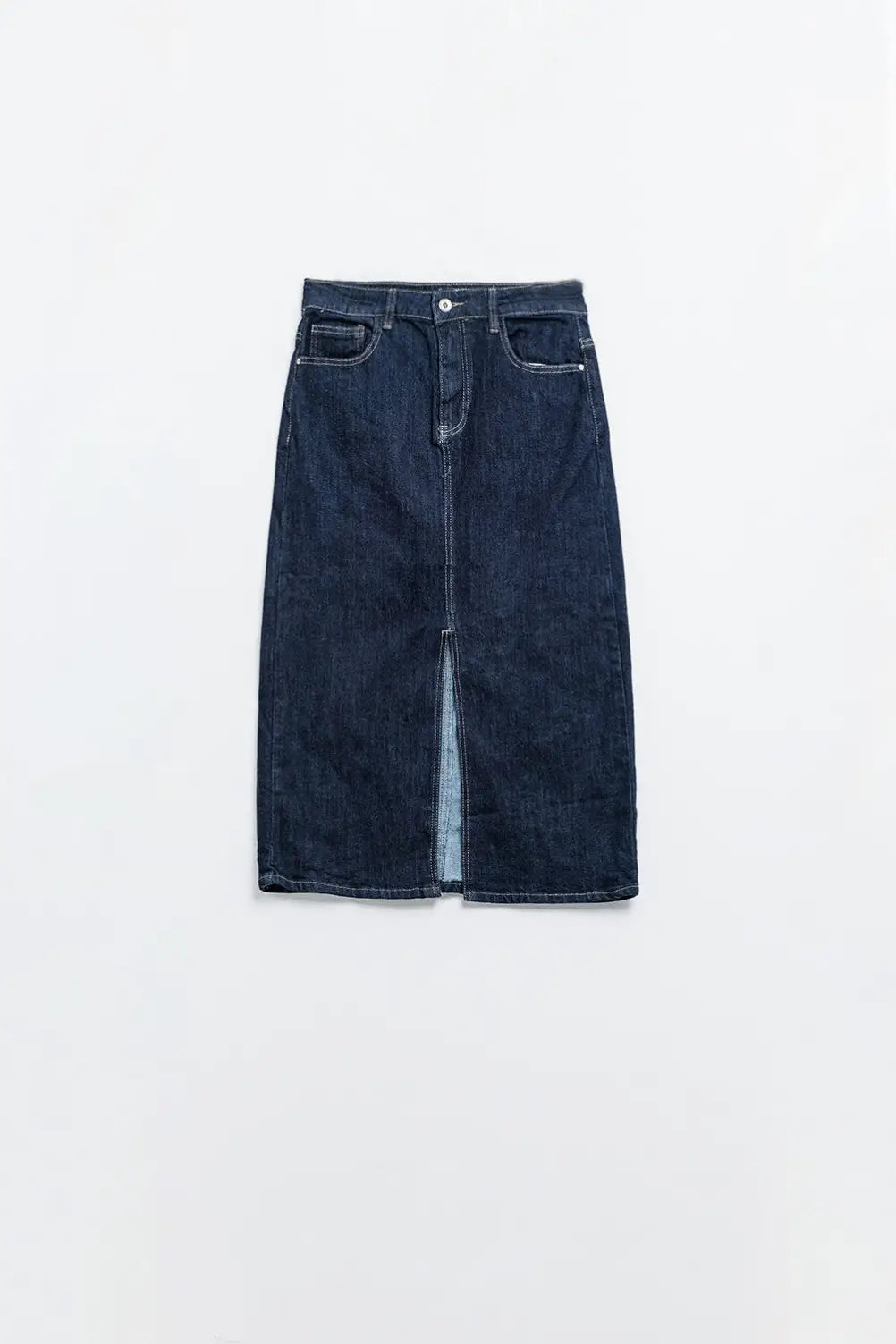 pencil denim skirt in dark wash - Skirts