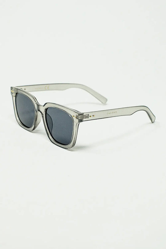 square bevel frame sunglasses in grey - GRAY / ONE - Sunglasses