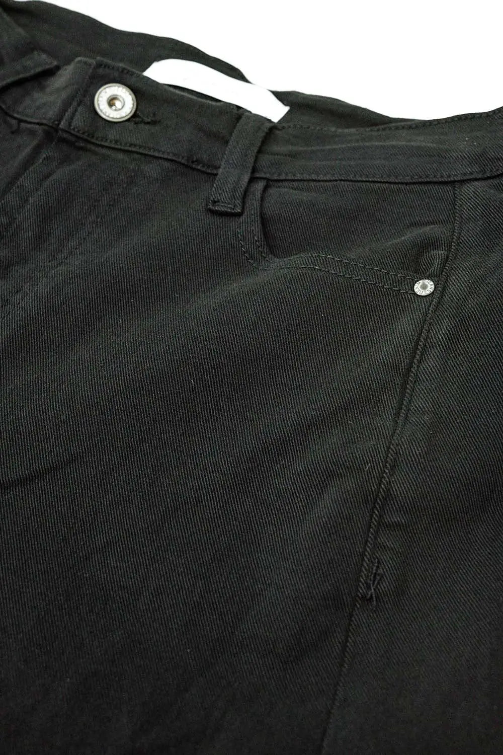 Extra wide leg trousers in black - Colored Jeans