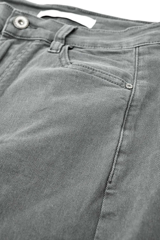 Extra wide leg Pants in washed grey - Colored Jeans