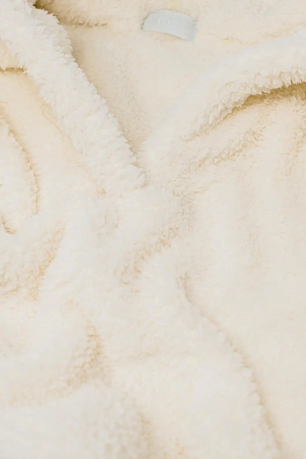 ecru fluffy v-neck sweater - CREAM / ONE - Sweaters