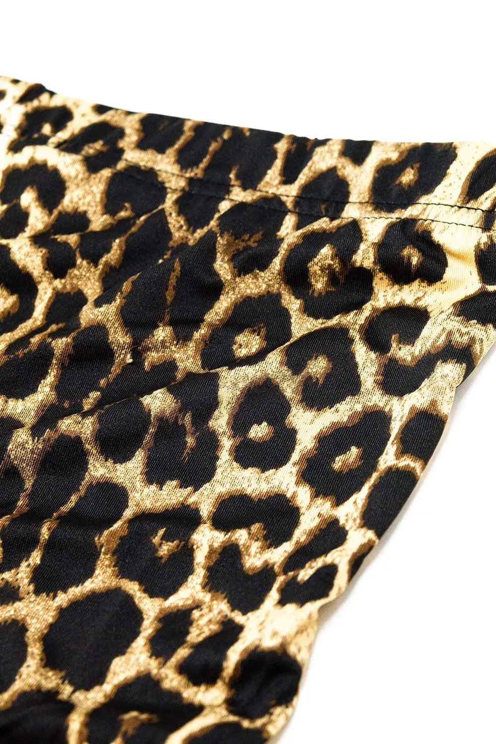 Flared Spandex leggings in a leopard print - Pants
