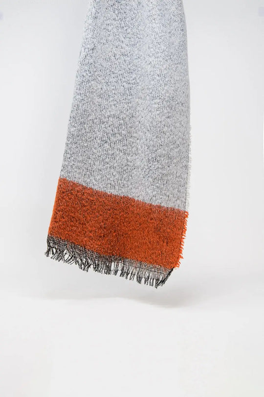 Melange mix stripe scarf in red - RED / ONE - Scarves