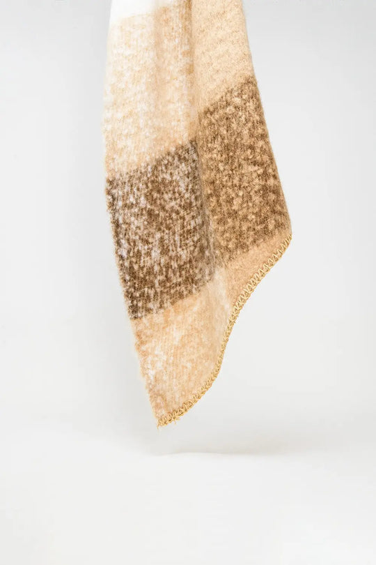 Scarf in beige and brown - BEIGE / ONE - Scarves