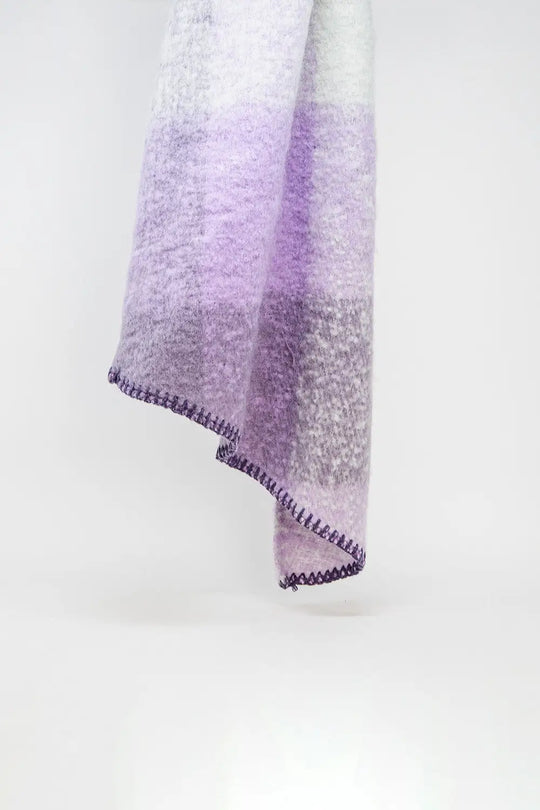 Scarf in beige and purple - PURPLE / ONE - Scarves