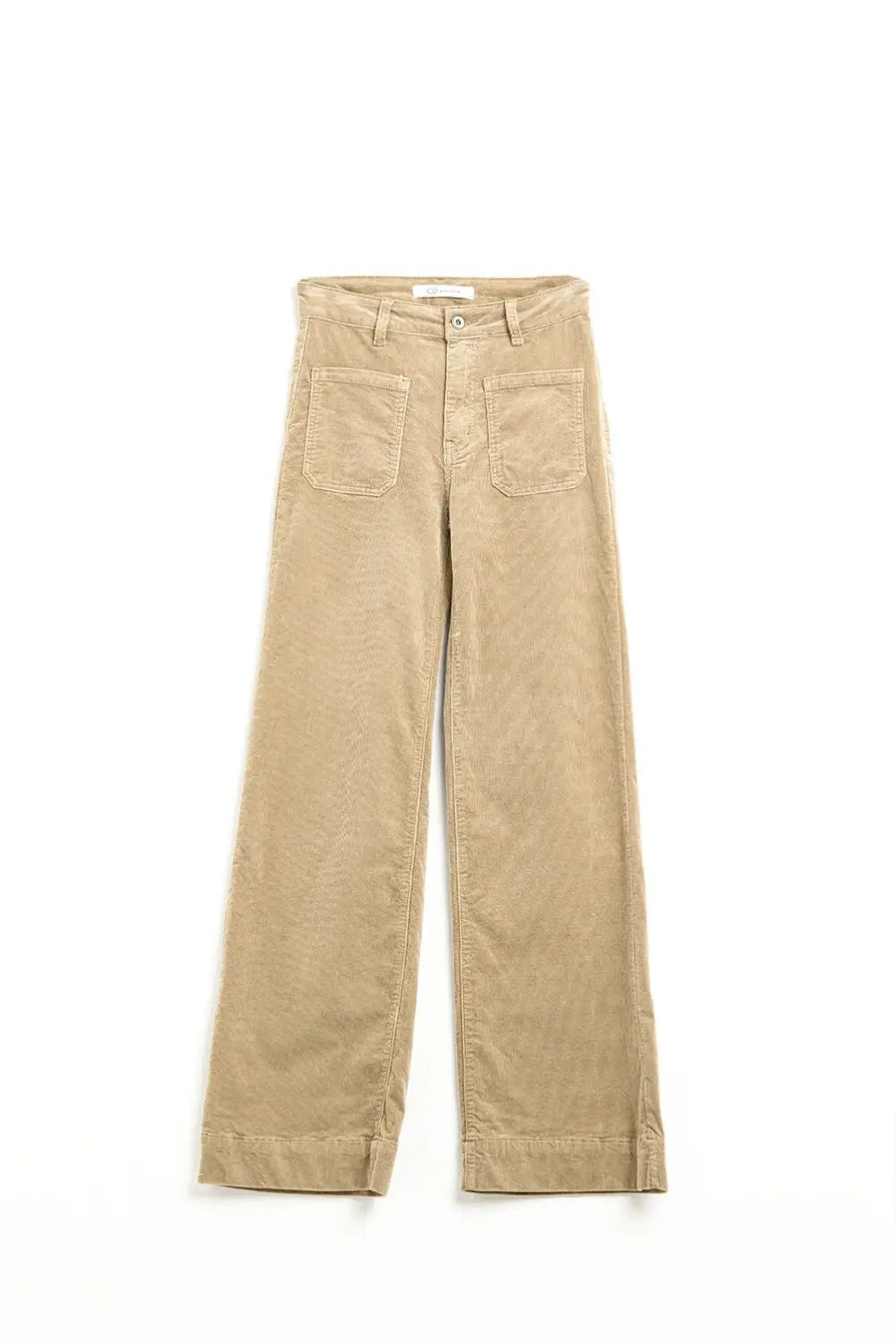 Straight Leg Corduroy Jeans in camel with pockets - Colored Jeans