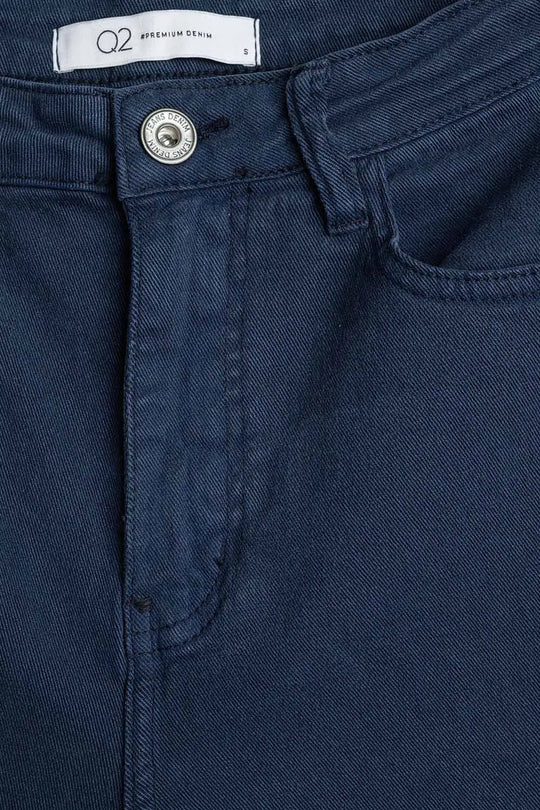 Straight leg Pants with cropped hem in navy - Colored Jeans