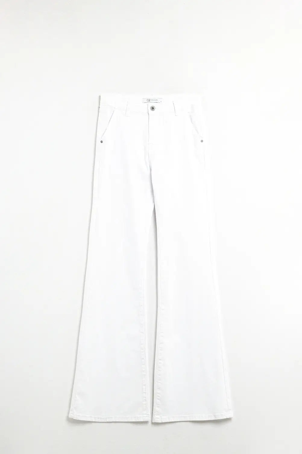 Comfy Stretcy White Flared Pants - Pants
