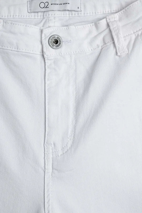 Comfy Stretcy White Flared Pants - Pants