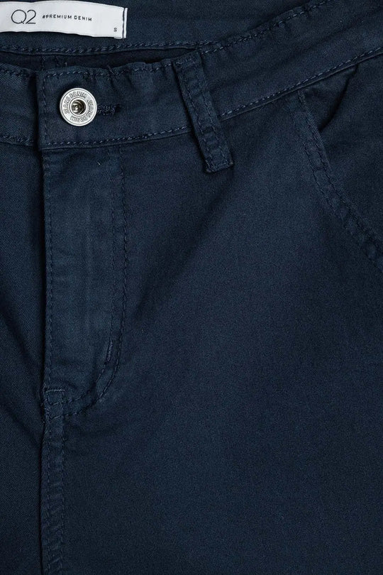 Comfy Stretcy Denim Navy Flared Jeans - Colored Jeans