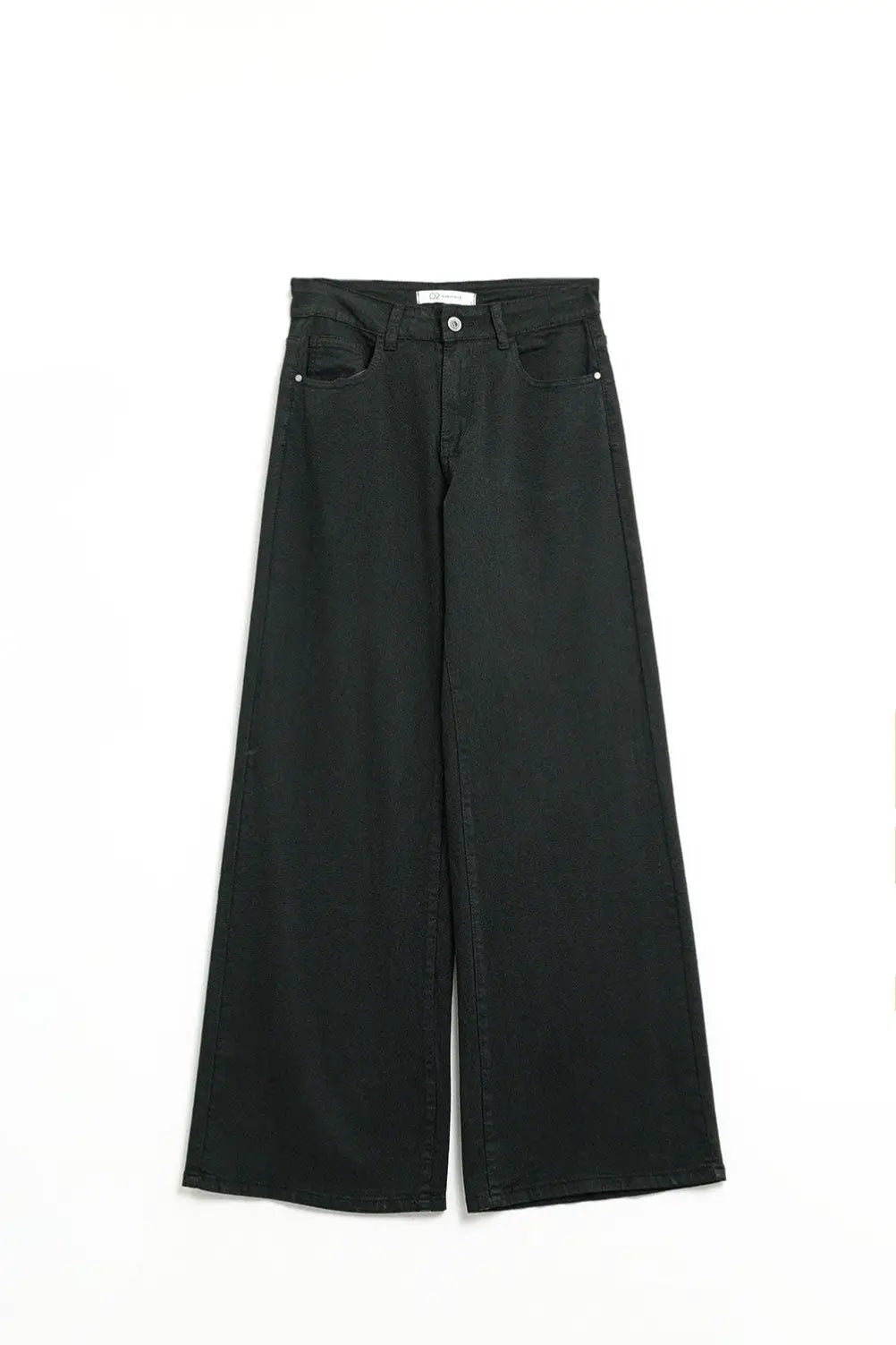 Black Straight Pants wide leg - Colored Jeans