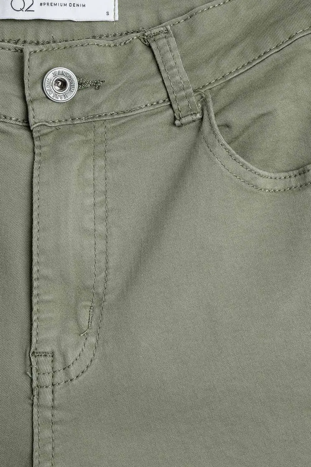 Green Straight Pants wide leg - Colored Jeans