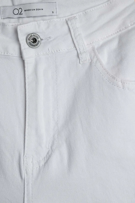 White Straight Pants wide leg - Colored Jeans