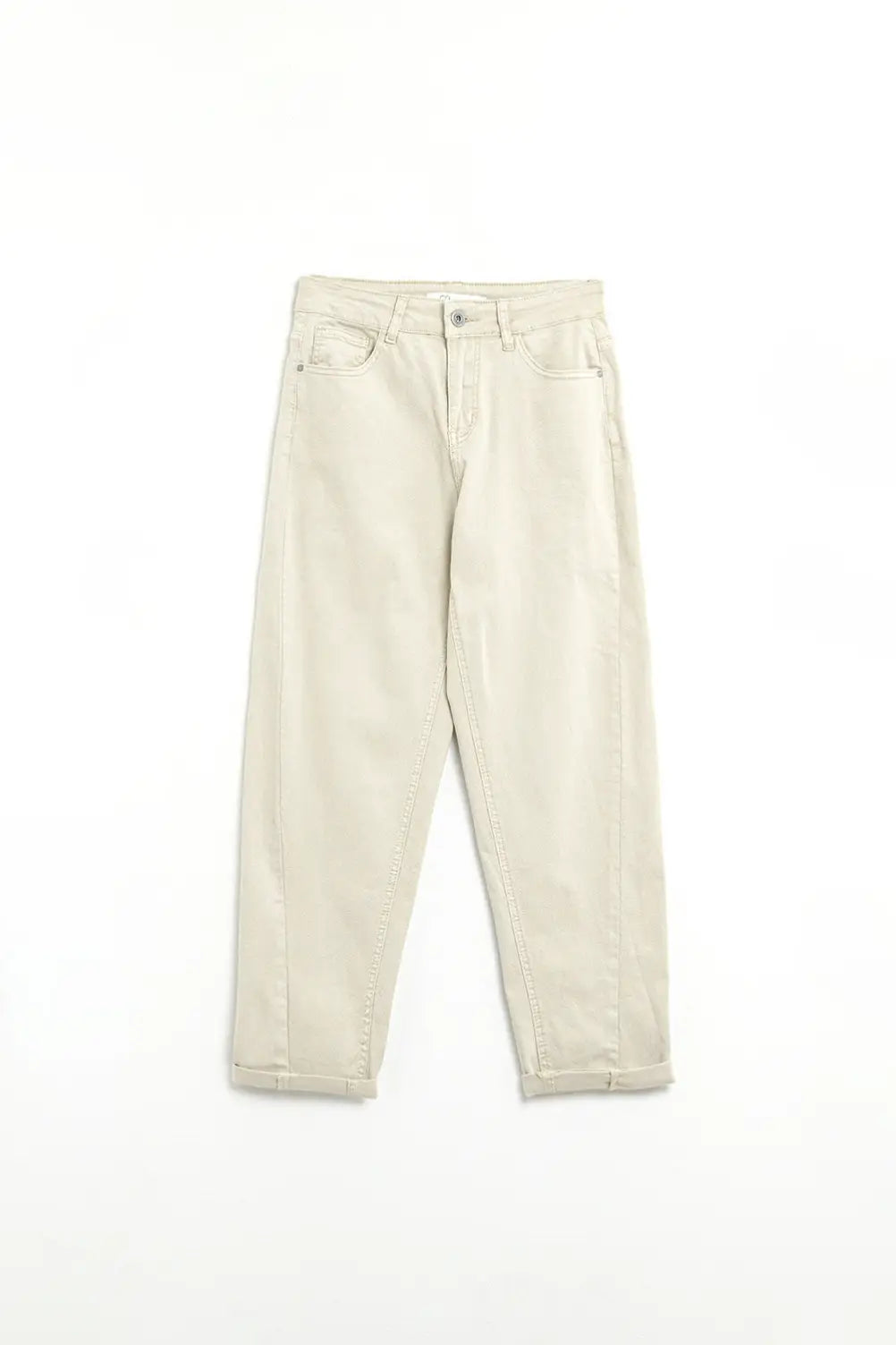 Super Comfy Stretch Straight Leg Pants In Beige - Pants