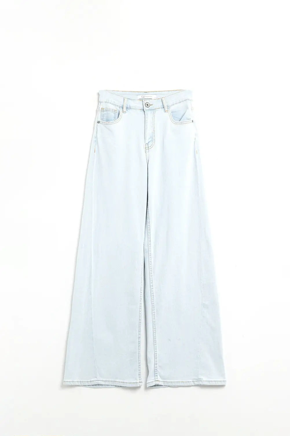 Oversized Straight Leg Jeans in Light Wash denim