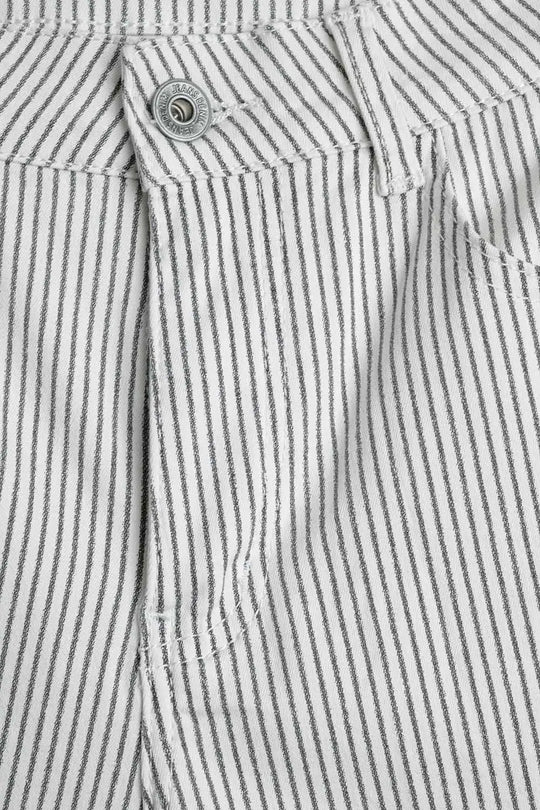 Striped pants with a straight leg in a stretch fabric - Pants