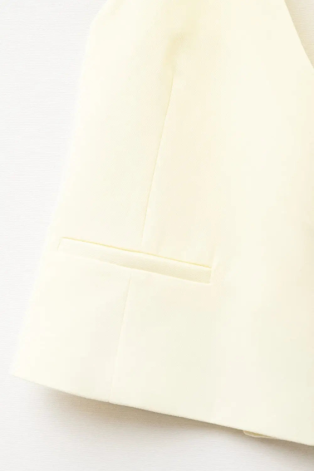 Yellow wrap vest with detailed gold button - Tops