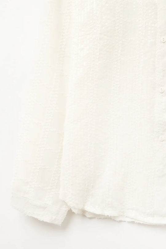 beige chiffon shirt with sequin detail - Shirts