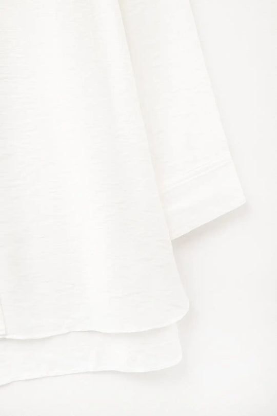 relaxed fit Shirt long Sleeves in white - Shirts