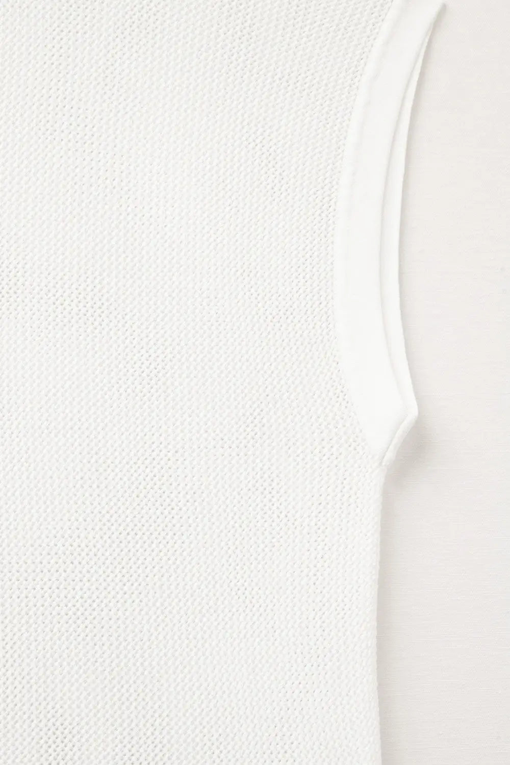 grid knit sweater in white color - WHITE / ONE - Sweaters