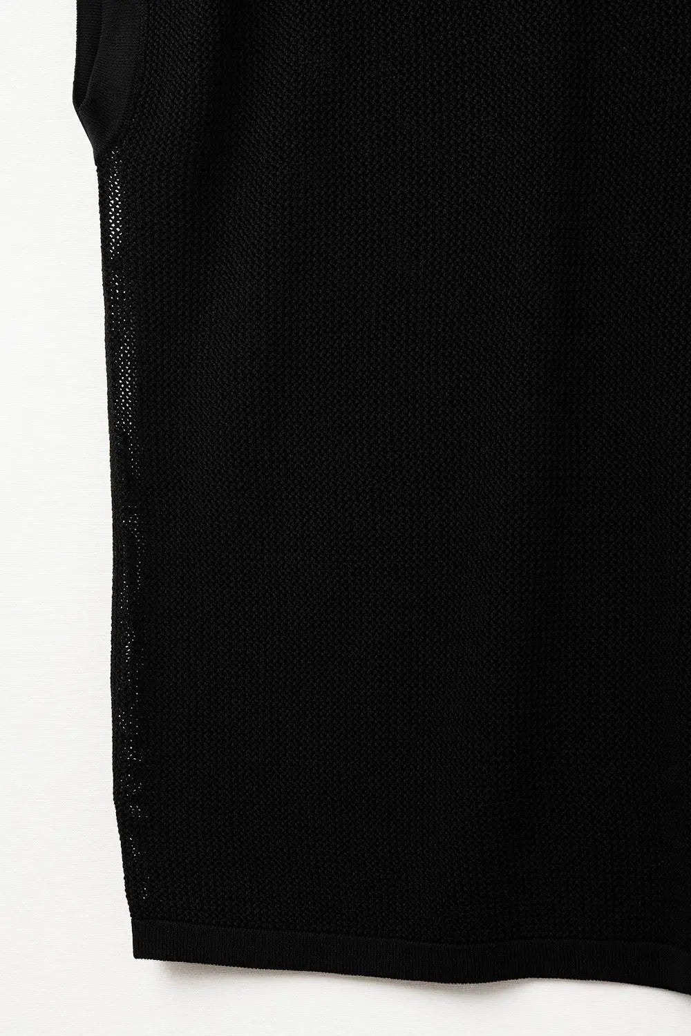 grid knit sweater in black color - BLACK / ONE - Sweaters