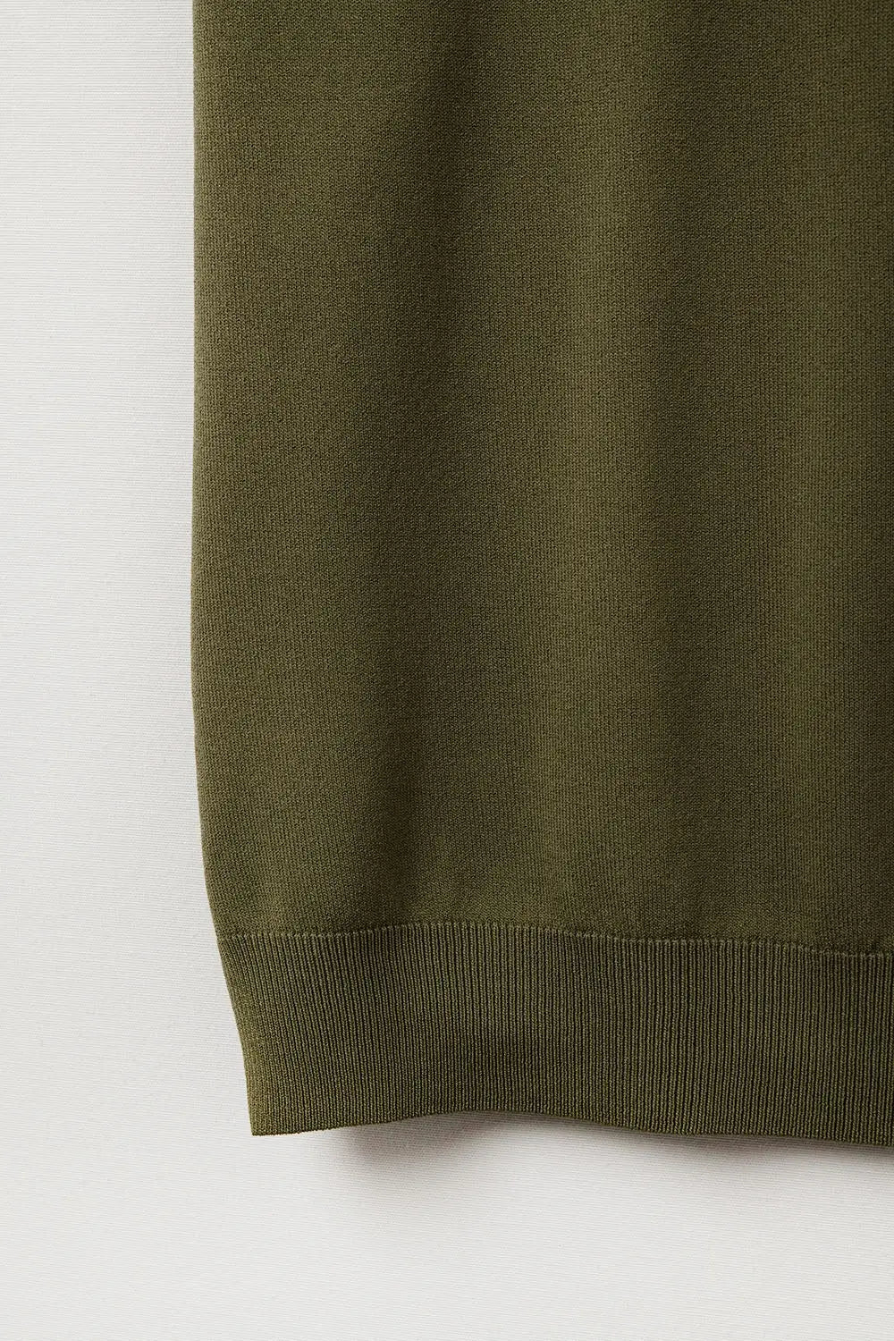 Relaxed khaki boatneck sweater with dropped sleeves - GREEN / ONE - Sweaters