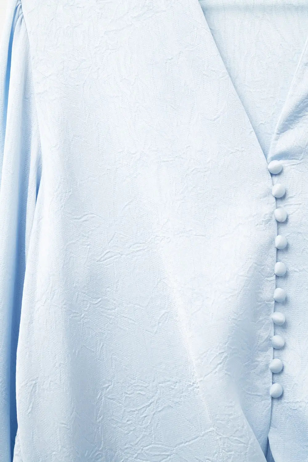 Cropped buttoned Shirt In Blue Featuring knot - Shirts