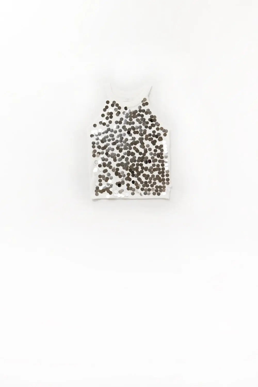 White knit top with sequin detail - WHITE / ONE - Sweaters