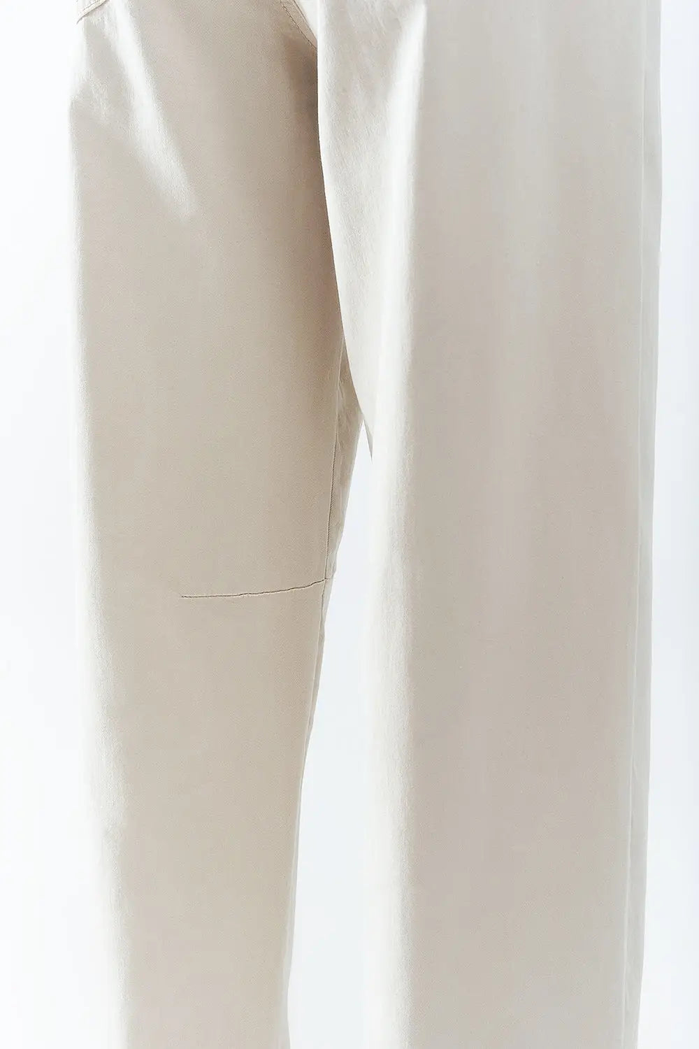 comfortable stretch jeans with barrel leg in beige - Colored Jeans
