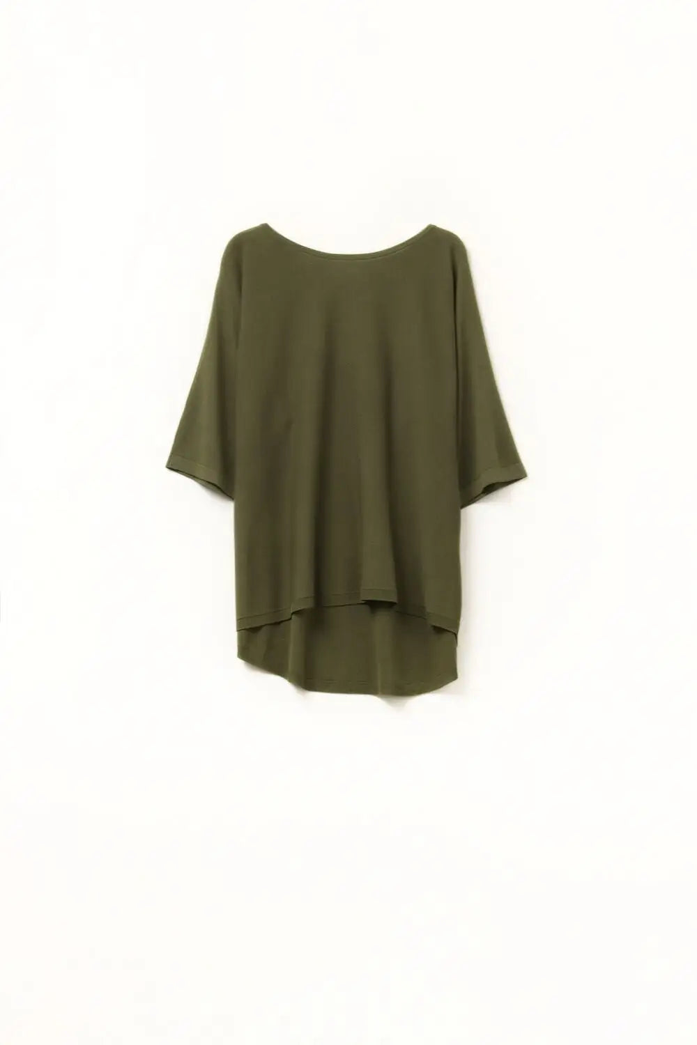 Oversized Kakhi sweater with Elbow-Length Sleeves - GREEN / ONE - Sweaters