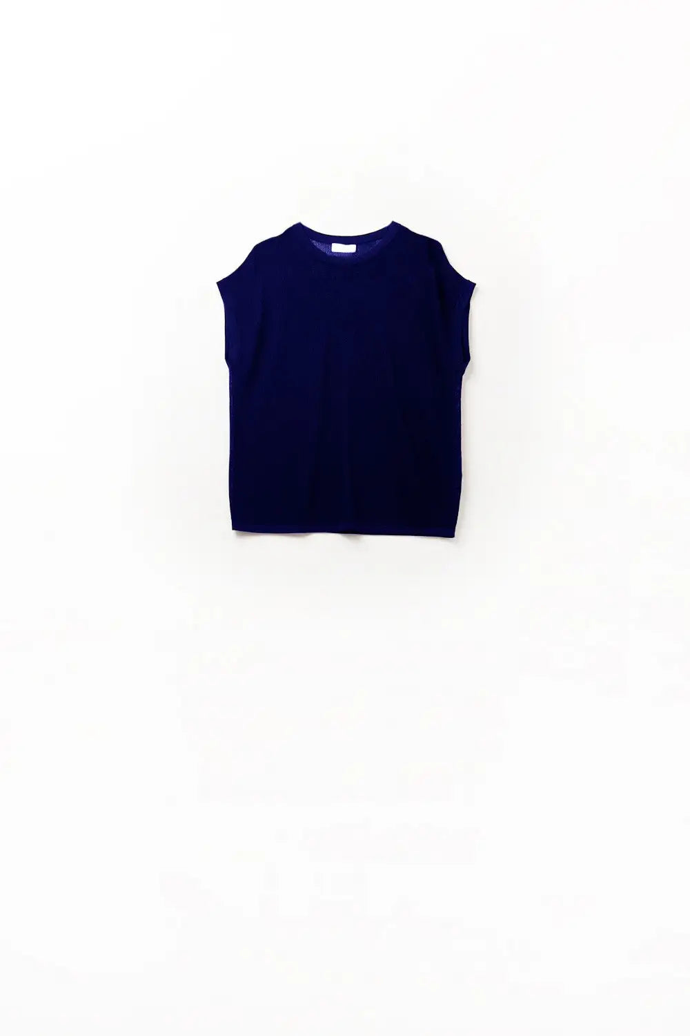 grid knit sweater in navy color - NAVY / ONE - Sweaters