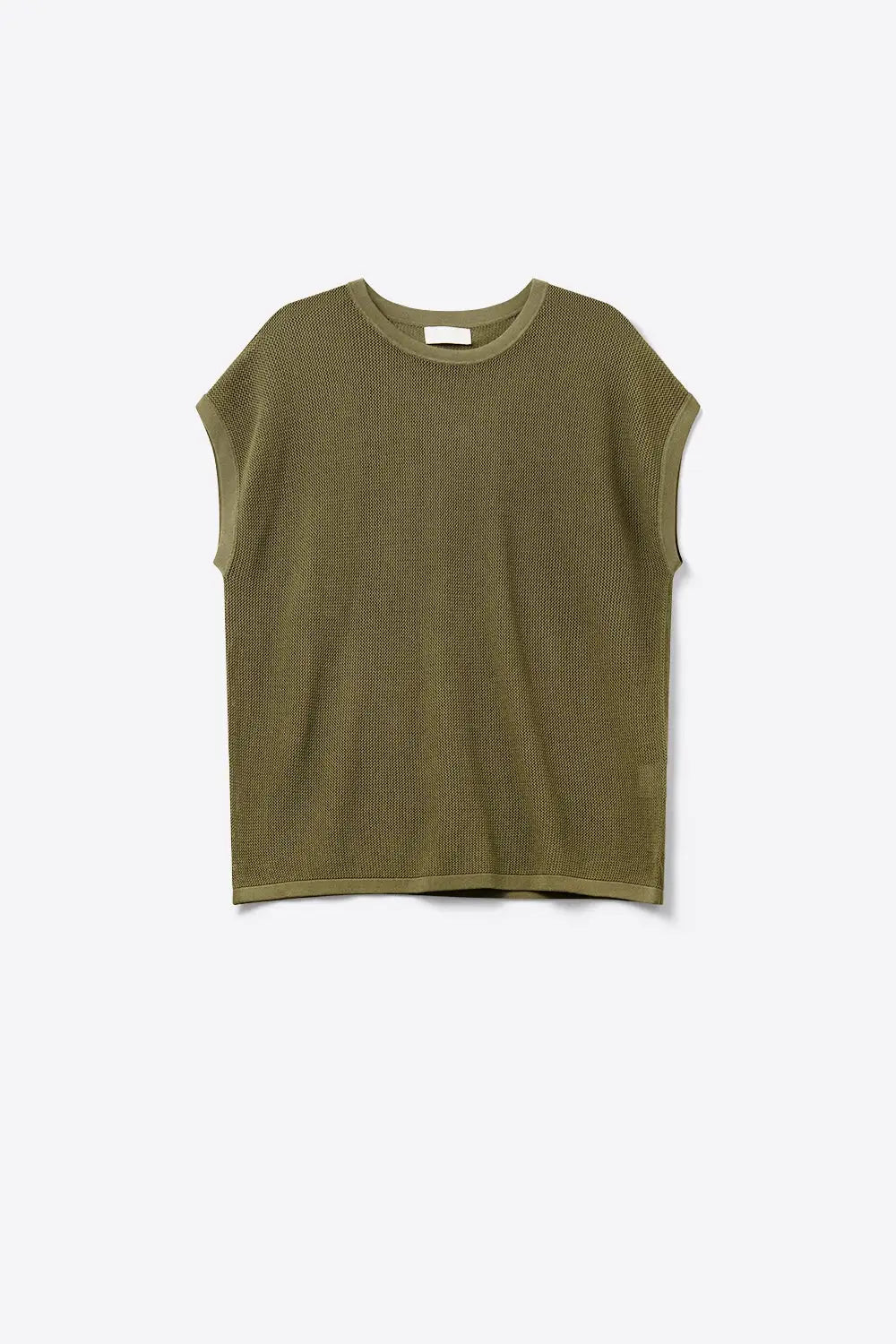 Mesh knit sweater in khaki color - KHAKI / ONE - Sweaters