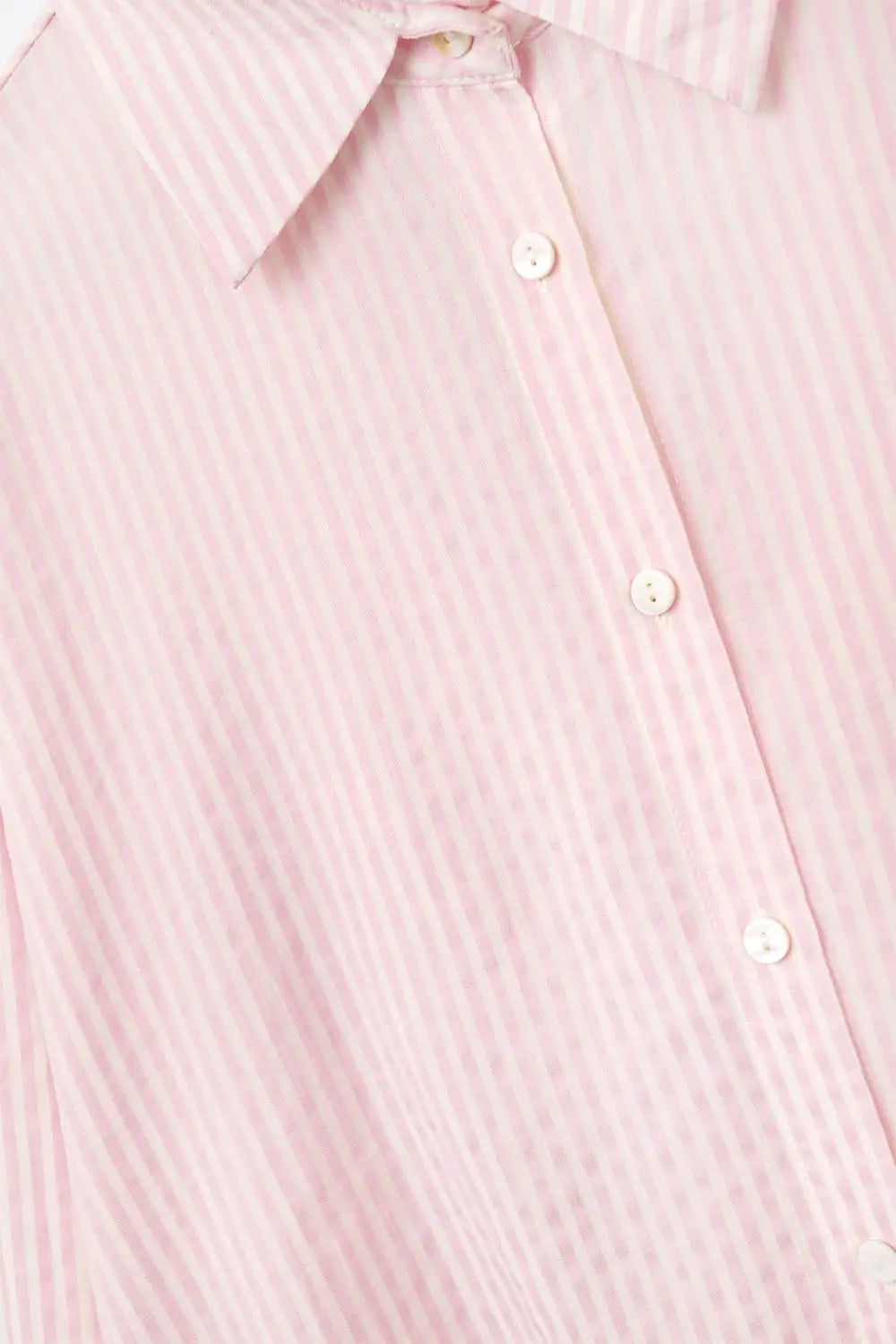 oversized baby pink shirt with bow in the back - Shirts