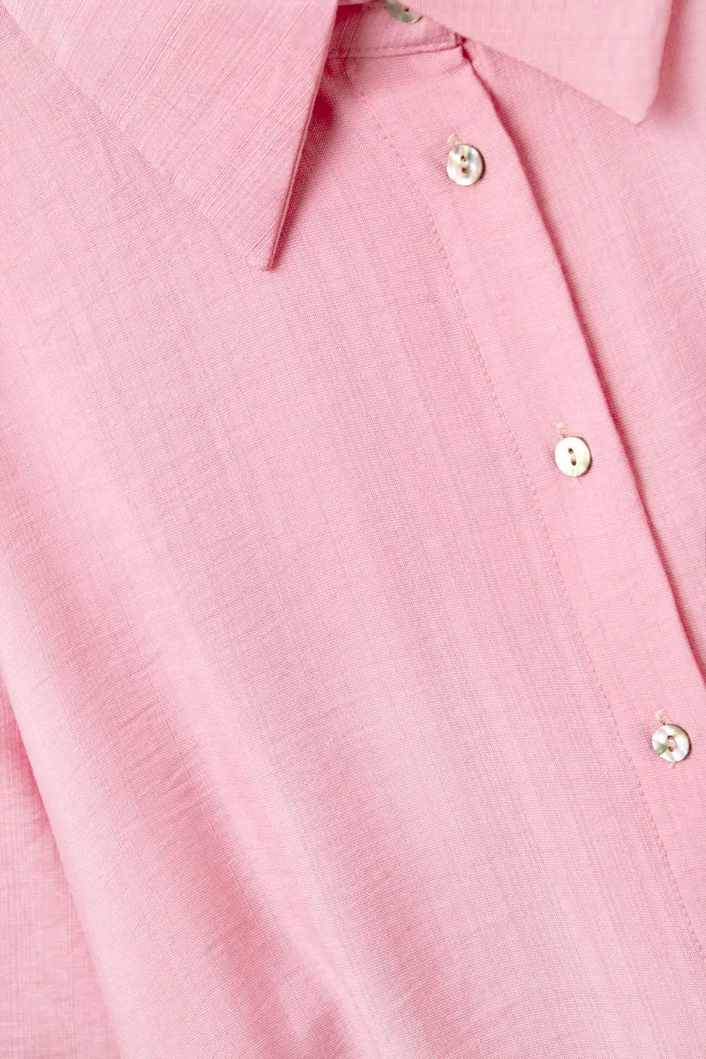 Short sleeve blouse in light pink - Shirts
