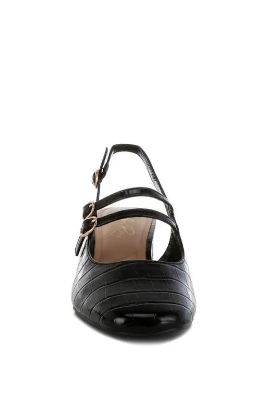 Cananga Block Heel Slingback Sandals - Shoes