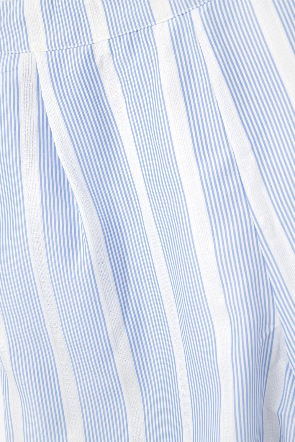 Blue and White Shorts with side pockets - Pants