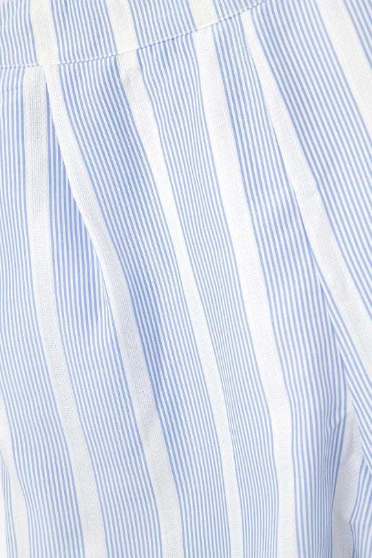 Blue and White Shorts with side pockets - Pants