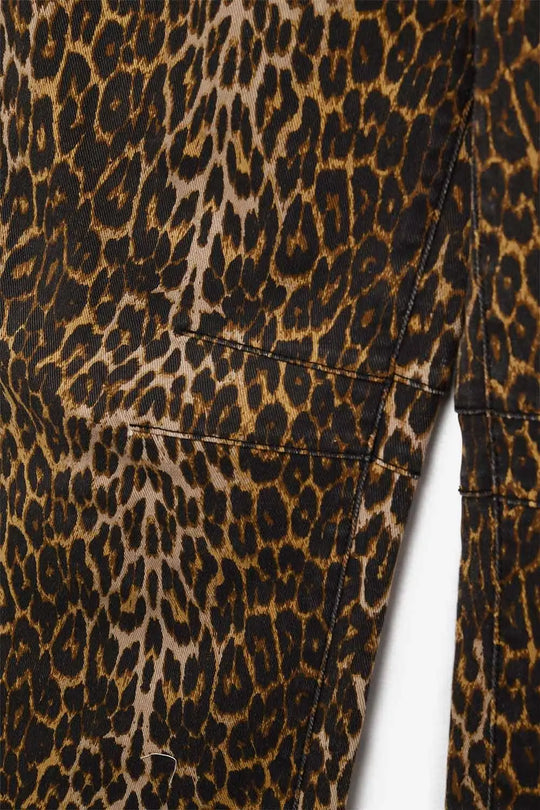 Barrel Leopard Print Jeans - Pants Colored Jeans