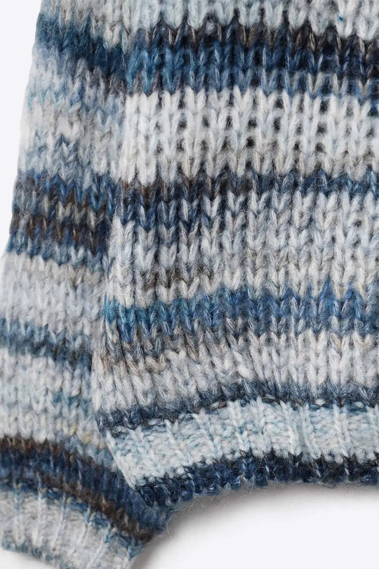 Chunky-knit sweater with marled design in blue - BLUE / ONE - Sweaters