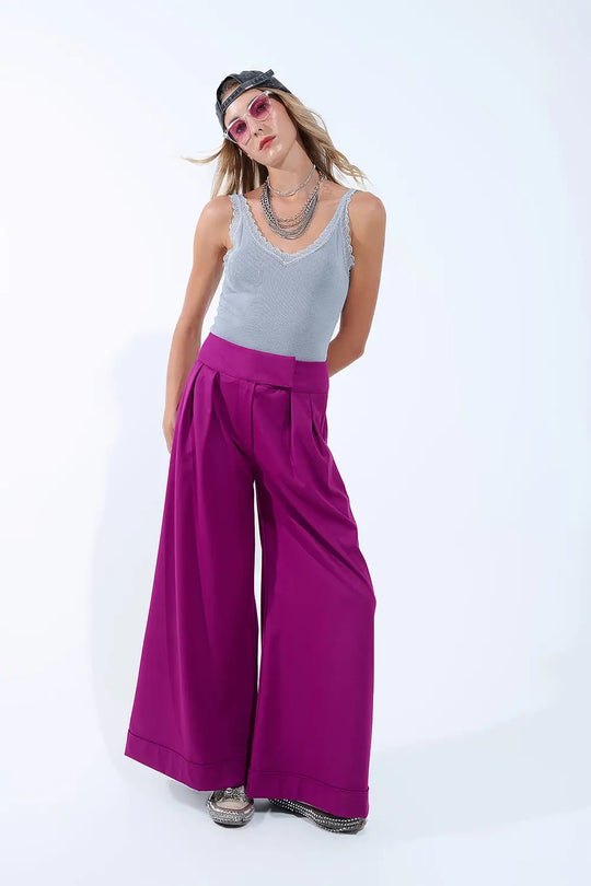 Scoop Neck Lace knitted Trim Tank Top in Grey - GRAY / ONE - Tops